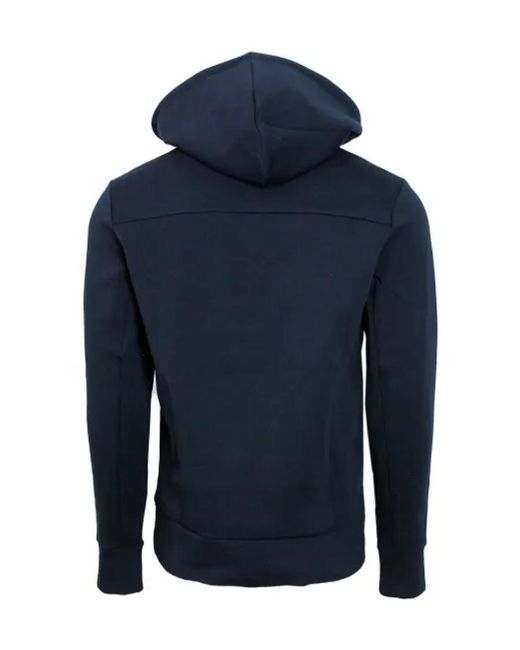 Boss Blue Logo Hooded Sweater for men