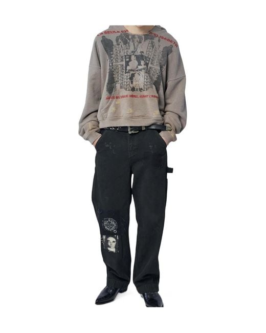 Enfants Riches Deprimes Gray Enfants Riches Déprimés Paint Straight Leg Pants