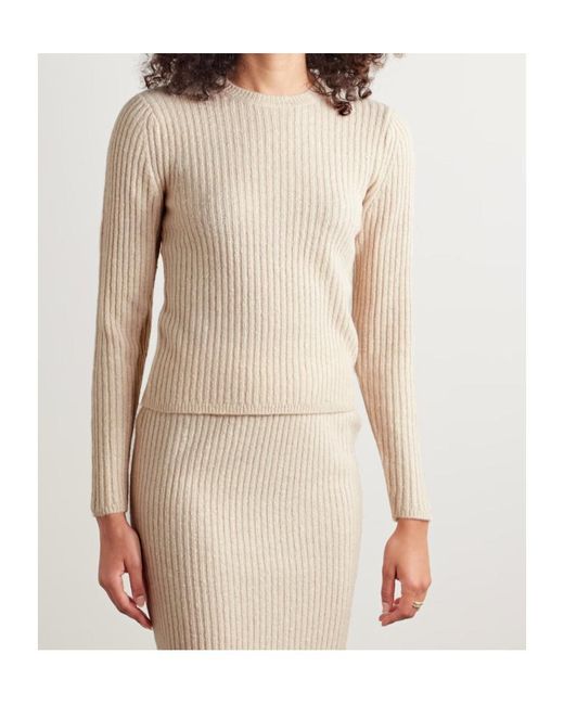 Co. Natural Long-Sleeved Crew Neck Sweater