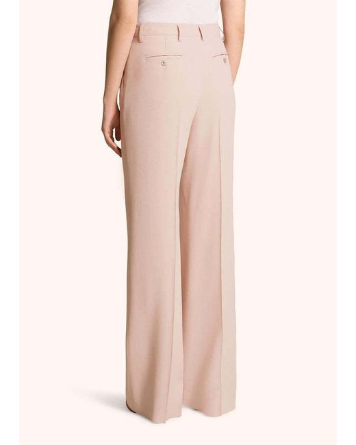 Kiton White Luxe Satin Trousers
