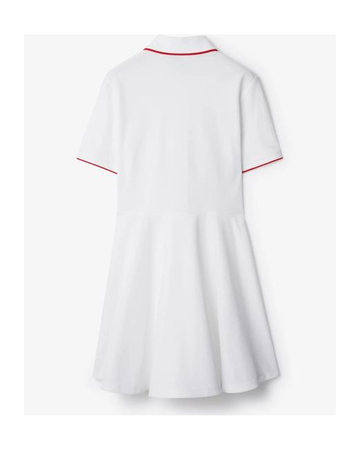 Burberry White Polo Dress