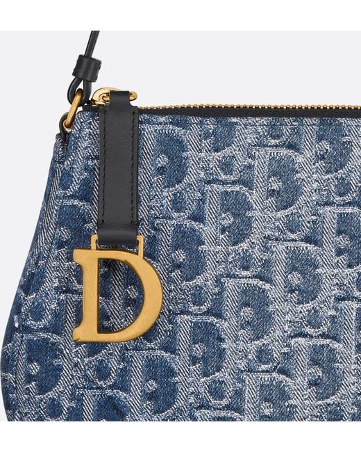 Dior Blue Saddle Rodeo Pouch