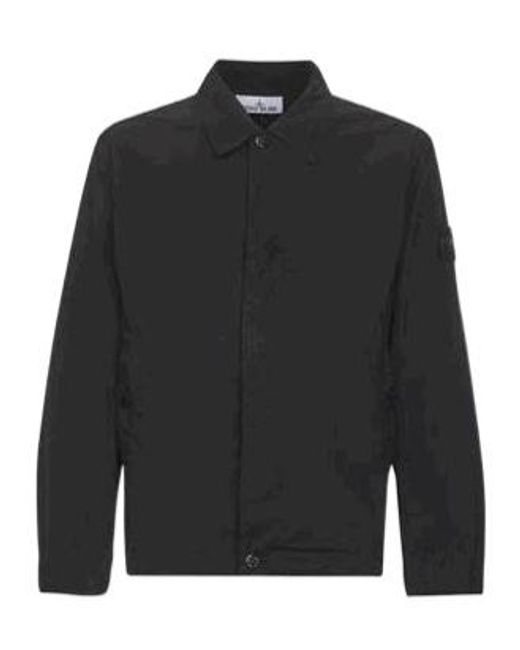 Stone Island Black Light Compact Touch Poly-Tc Jacket for men