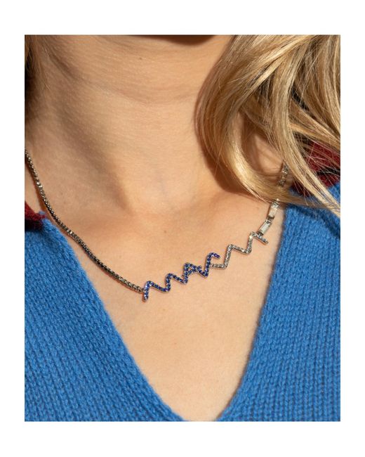 Marni White Embellished Necklace