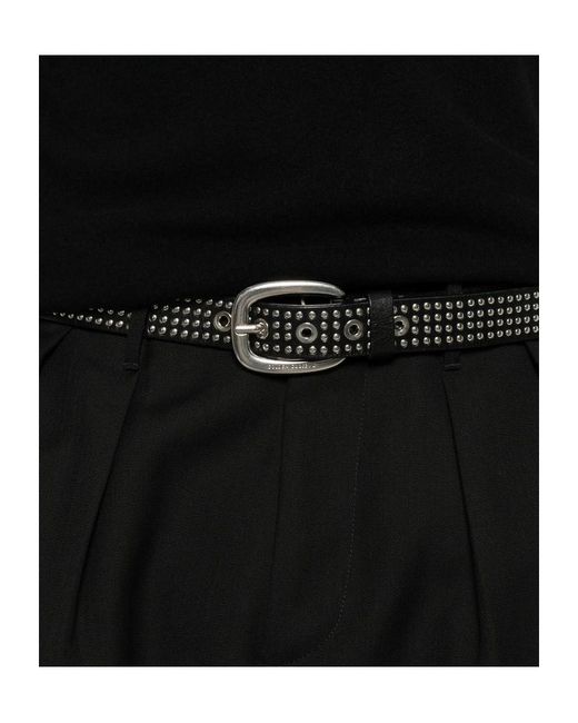 Nine:inthe:morning Black Kai Pleated Straight-Leg Trousers for men