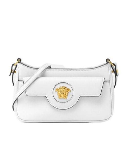 Versace Gray La Medusa Mini Shoulder Bag