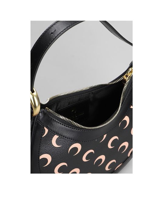 MARINE SERRE Black Top Handle Shoulder Bag