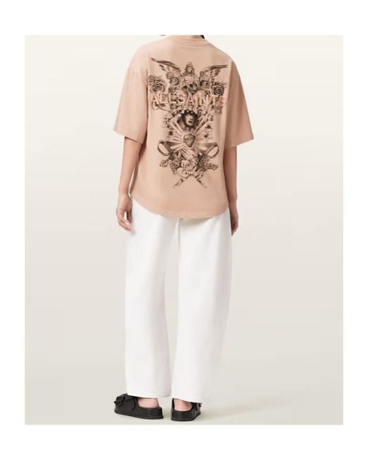 AllSaints Natural Covenant Amelie Oversized T-Shirt