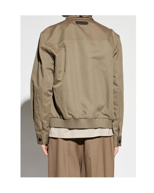 Brioni Natural Long-Sleeved Casual Jacket for men