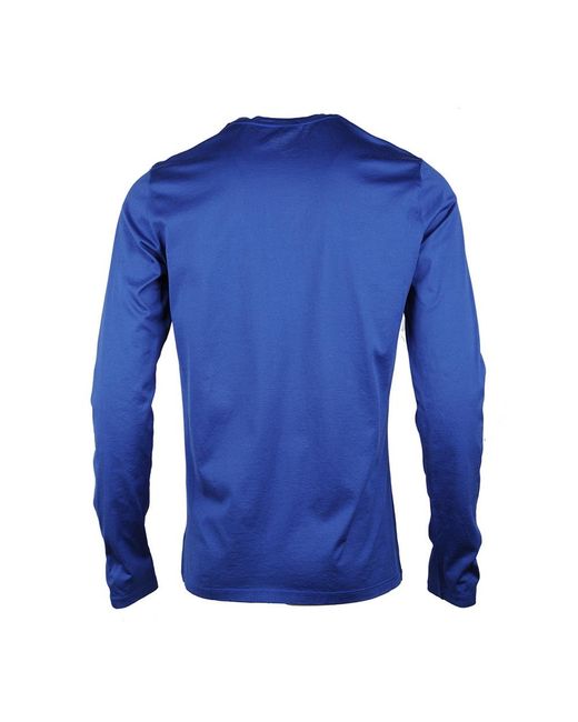 Roberto Cavalli Blue Round-Necked Logo T-Shirt for men
