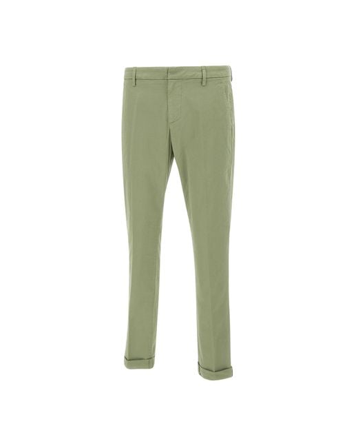 Dondup Green Gaubert Slim-Fit Pants for men