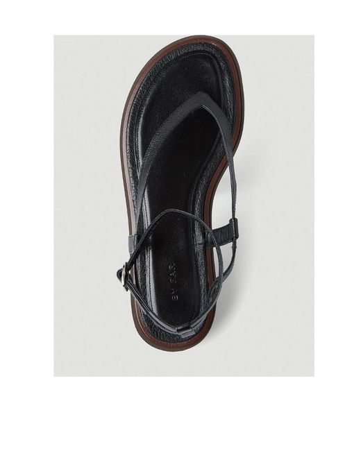By Far Black Cece Wraparound Sandals