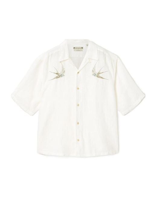 AllSaints White Short-Sleeved Shirt for men