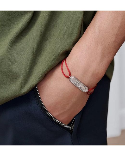 Dior White Médaillon Heart Bracelet for men