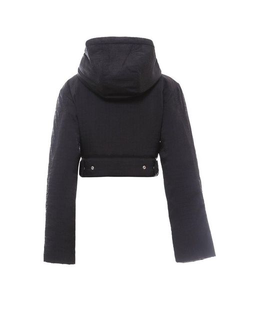 Givenchy Black Gg Padded Cropped Jacket