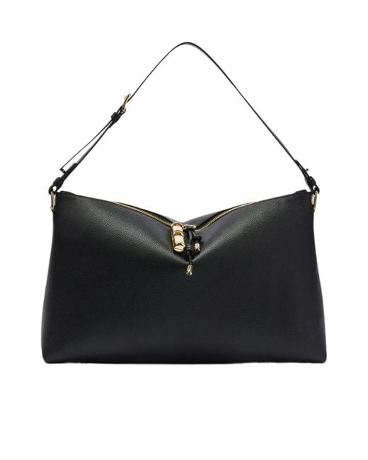 Furla Black Debby Large Shoulder Bag