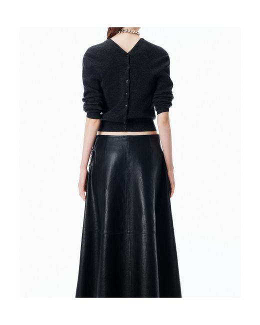 Alexander Wang Black Button-Up Knit Cardigan