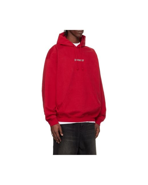 Vetements Red Hoodies for men