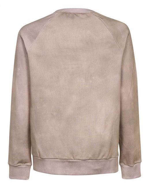Balmain Natural Logo-Print Long-Sleeve Sweatshirt for men