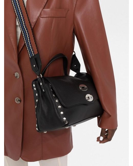 Zanellato Black Small Postina Messenger Bag