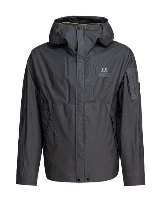 C P Company Gray Hooded Jacket for men