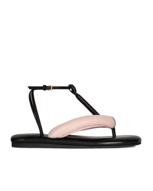 Givenchy Metallic Boudoir Padded Flat Sandals