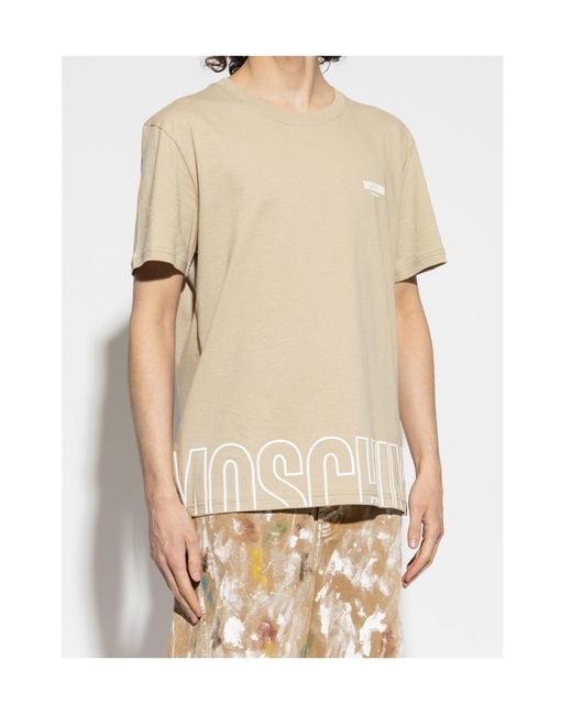 Moschino White Short-Sleeved T-Shirt for men