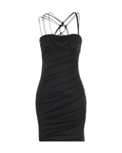 Isabel Marant Black Solid Sleeveless Slim-Fit Dress