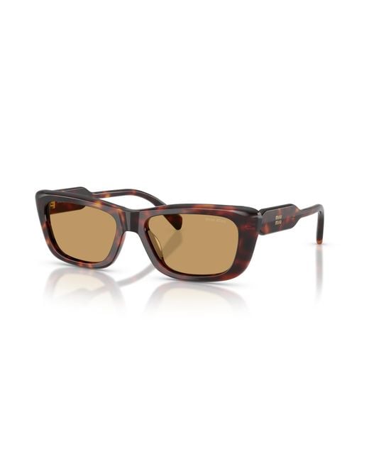 Miu Miu Multicolor Eyewear Rectangular Frame Sunglasses
