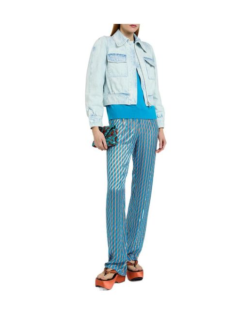 Dries Van Noten Blue Washed Denim Jacket