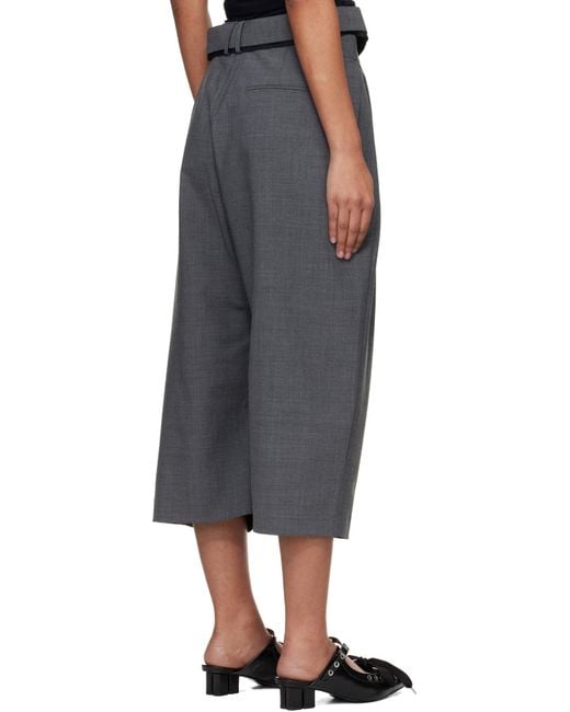 OTTOLINGER Gray Asymmetrical Shorts