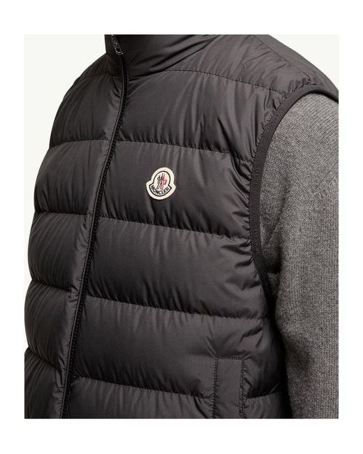 Moncler Gray Contrin Down Vest for men
