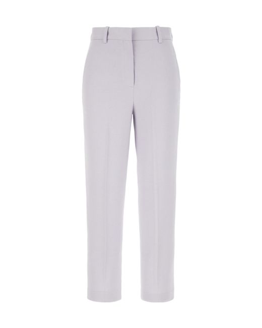 Circolo 1901 Gray Mid-Rise Straight Leg Pants