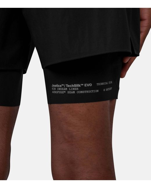 Satisfy Black Shorts for men