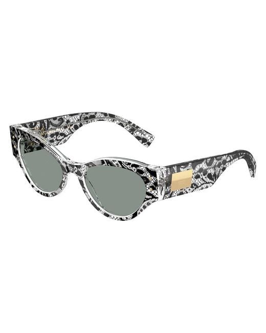 Dolce & Gabbana Metallic Eyewear Butterfly Frame Sunglasses