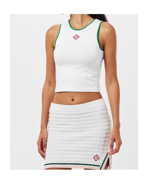 Casablanca White Logo Patch Vest