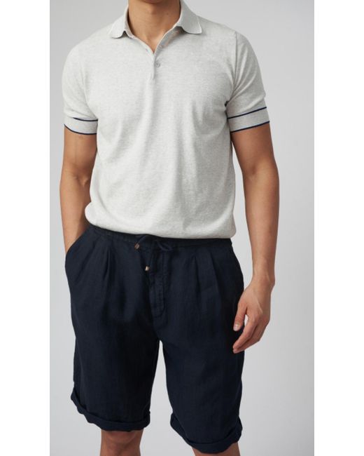 Brunello Cucinelli Black Elasticated Knee High Shorts for men