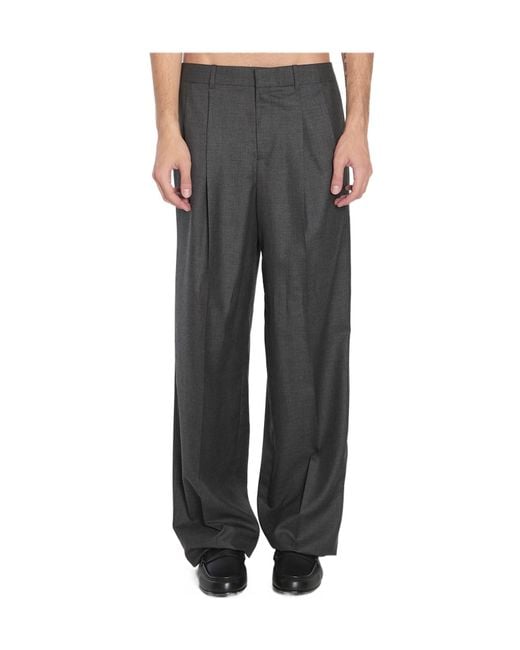 Céline Gray Pleated Trousers for men