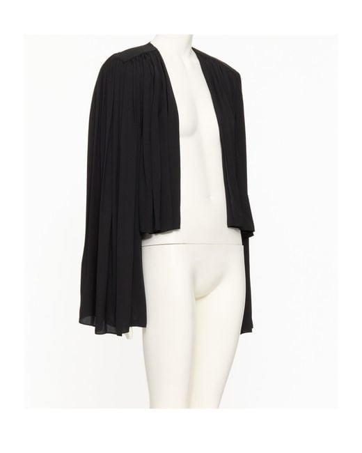 Valentino Black Satin Twill Jacket