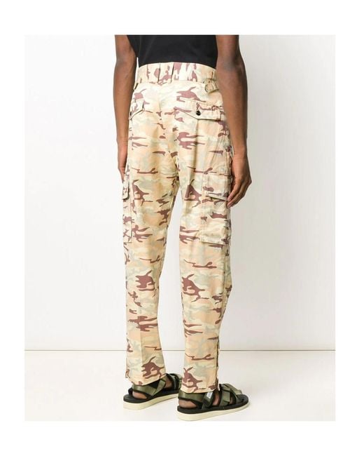 DIESEL Natural Slim Camouflage Cargo Pants for men