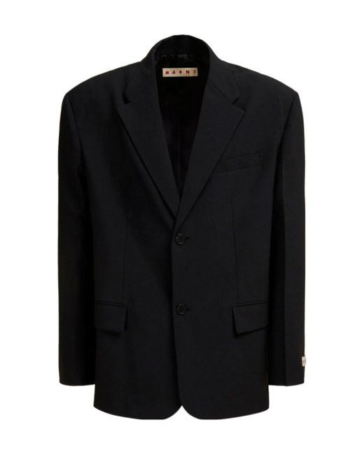 Marni Black Light Wool Blazer With Tag for men