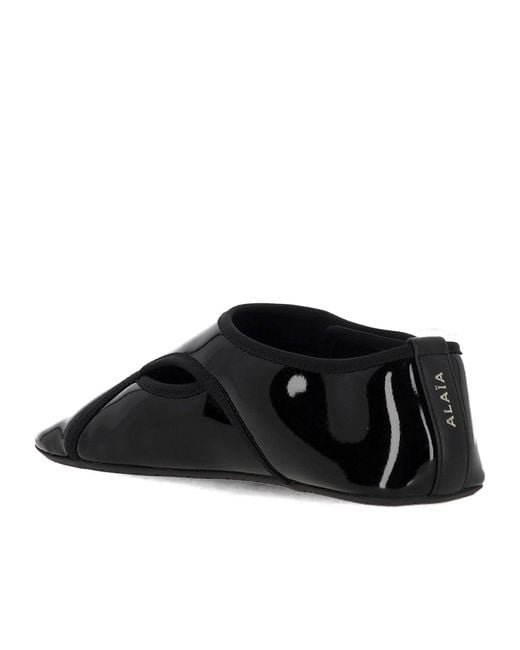 Alaïa Black Alaïa Stretched Ballet Flats