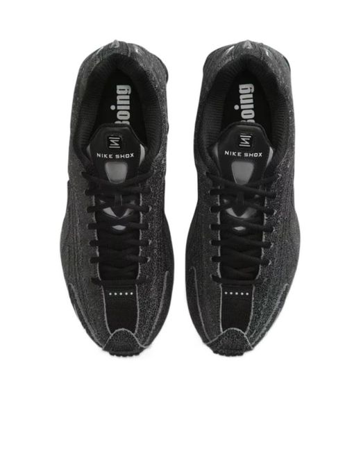 Nike Black Shox R4 Distressed Sneakers for men