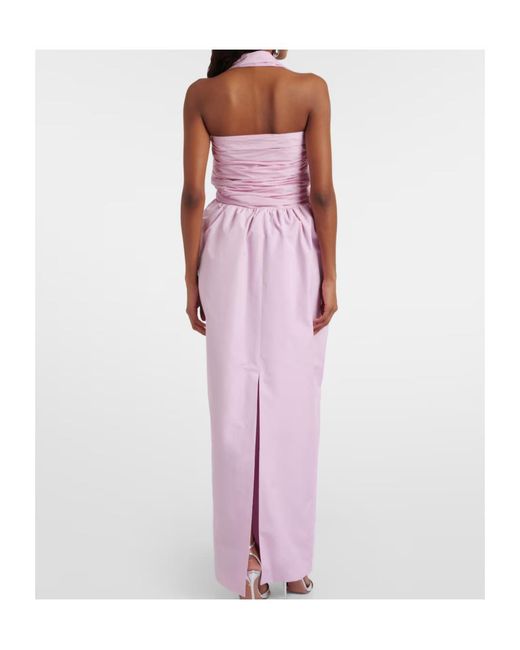 Patou Purple Bow-Detail Gown