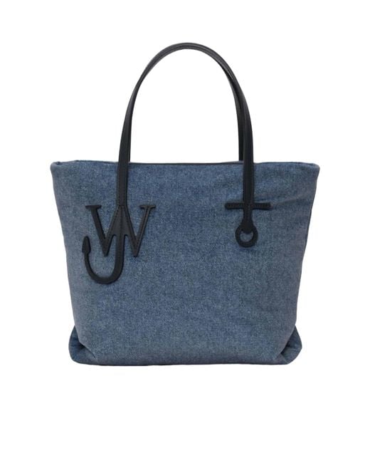 J.W. Anderson Blue Jw Anderson Puffy Anchor Small Tote Bag