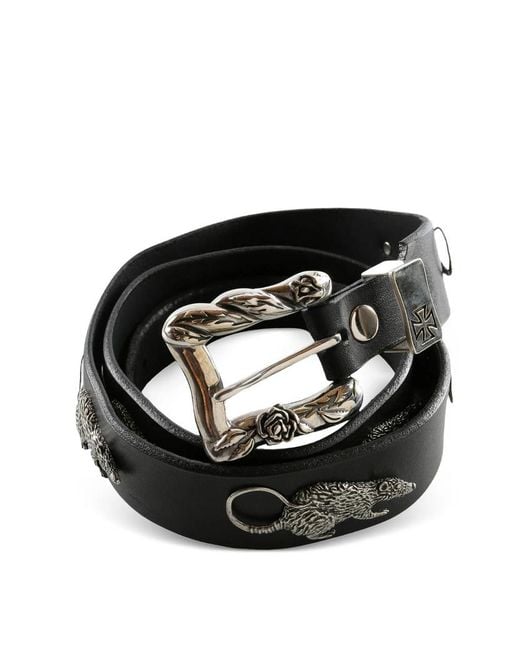 Enfants Riches Deprimes Black Rat Chase Buckle Belt