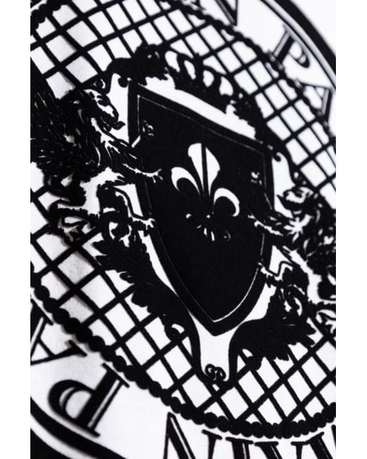 Balmain White Coin T-Shirt for men