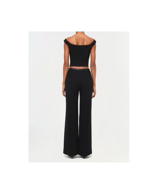Jonathan Simkhai Black Ansel Trousers