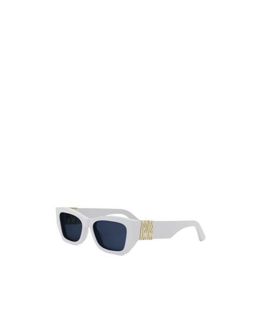 Dior White Eyewear Miss S1I Rectangular Frame Sunglasses