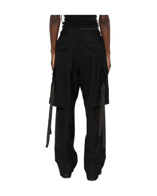Sacai Black Belted Cargo Pants